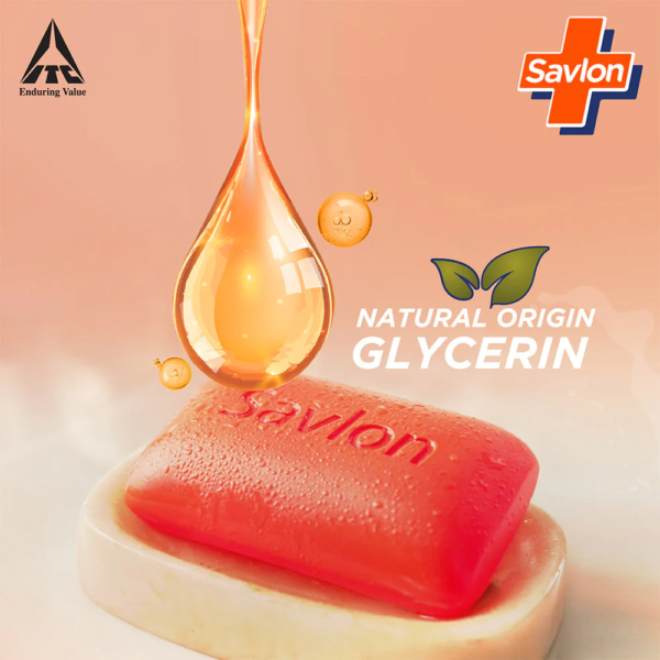 Savlon Moisturizing Glycerin soap bar with germ protection - Image 2
