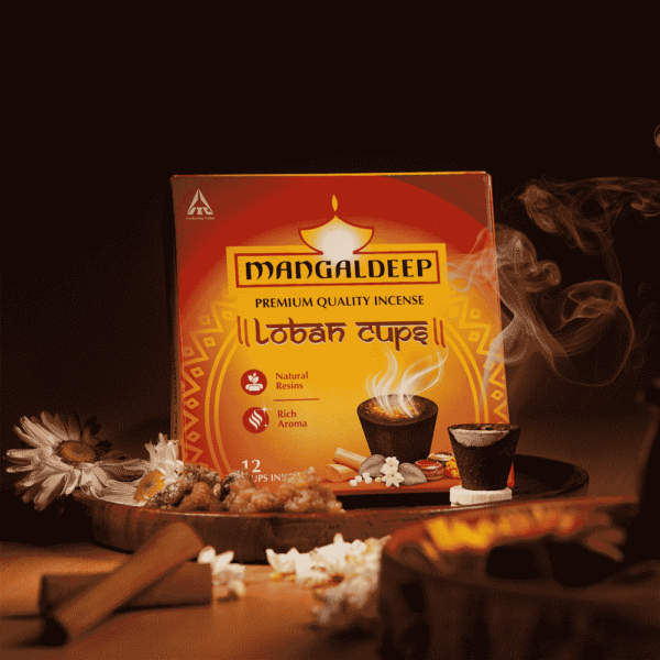 Mangaldeep Loban Cups - Purify Your Home with Natural Aroma (12 Cups) - Image 4