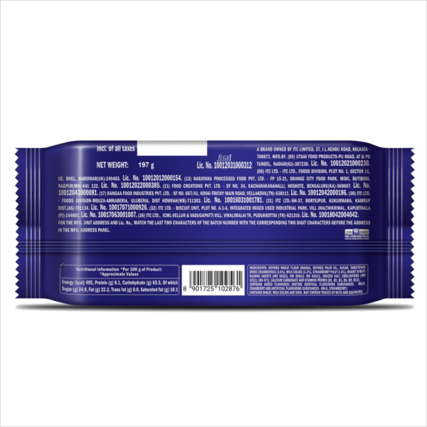Sunfeast Mom's Magic Fruit & Milk Cookies 200g - Image 2