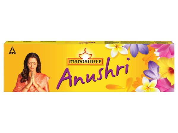 Mangaldeep Anushri Yellow Floral Incense Sticks - 60 gm