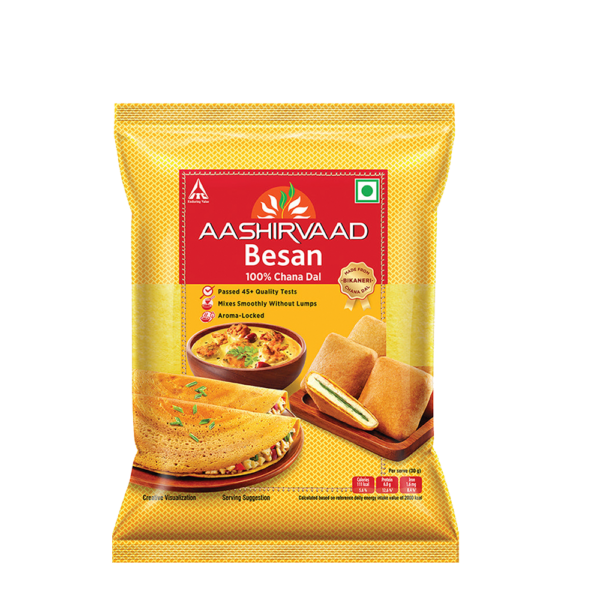 Aashirvaad, 100% Chana Dal Besan, 500 g