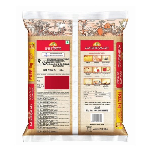 Aashirvaad Shudh Chakki Atta 10kg - Image 2