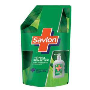 Savlon Herbal Sensitive pH balanced Liquid Handwash Refill Pouch, 675ml