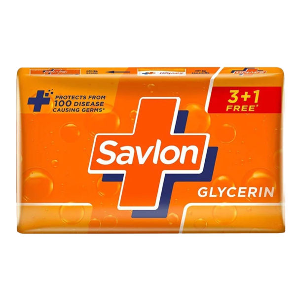 Savlon Moisturizing Glycerin soap bar with germ protection